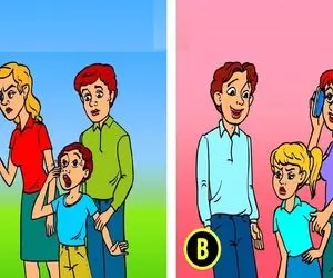 هوش تصویری؛ اگه میگی زدی رو دست باهوشا سریع بگو کدوم از این پدر و مادر ها واقعی نیستن؟