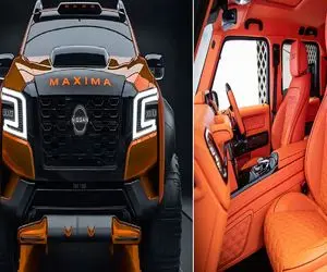 ماشین های لوکس؛ بزرگترین آفرود جهان که چرخ هیولایی داره و با چرم گاو نر ساخته شده