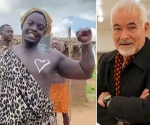 آواز ماندگار؛ آفریقایی های بربر با تن پوش نیمه برهنه با آو آو آو صادق بوقی عشق می کنن