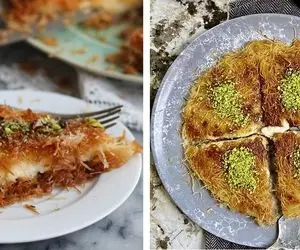 طرز تهیه کنافه به روش اصیل ترکی / یه دسر فوق العاده که مزه و طعمش حرف نداره