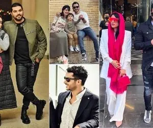 خودنمایی سینا مهراد با آبجی مدل و فن ژیگولش؛ زنِ ساعدم عاشق ریگی شده ناجووور!