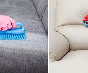 ترفند تمیز کردن مبل رنگ روشن تا مخملی و چرم؛ روش لکه ریخته غصه نخور اینجوری پاکش کن