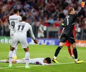 (عکس) واکنش بازیکنان رئال به باخت 2-0 بارسلونا مقابل بایرن!