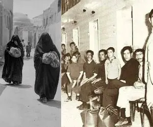 تهران پریروز؛ مردان در حمام عمومی 60 سال پیش؛ فرق بزرگ حمام رفتن آقایان با خانوم ها