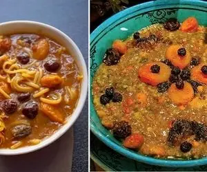 طرز تهیه آش میوه بدون گوشت / هوای سرد آخر پاییز رو با این آش خوشمزه دل انگیز کن