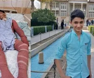 (ویدئو) مراسم تشییع «علی لندی» نوجوان فداکار ایذه‌ای؛ ماجرای فداکاری او چه بود؟