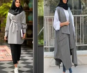 مانتو طوسی روشن رو با چه شلواری بپوشیم؟/ استایل خفن خوفناک میخوای باید اینارو بدونی