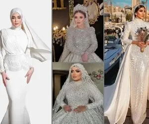 اگه دنبال لباس عروس ترند سال جدید هستی لباس عروس های عربی ملکه های عربستان رو دریاب!