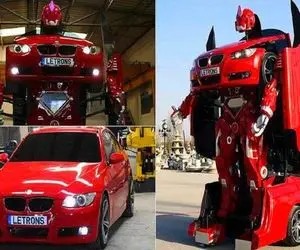 ماشین لوکس؛ ماشین تبدیل شونده آوردن ربات میشه برای انجام کارها شخصی صاحبش