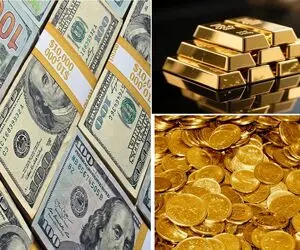 نرخ ارز دلار، طلا و یورو امروز شنبه 17 مرداد 1405؛ رشد طلا و سکه، کاهش ارز