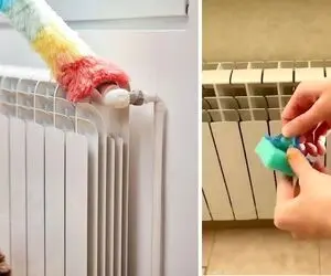 ترفندهای تمیز کردن شوفاژ / با این راه و روش ساده هم خونت تمیزه هم آلرژی بای بای میشه