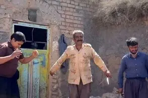 آواز شاد؛ بابامندلی ارباب تو مراسم پشم چینی گوسفند چه رقص ماهرانه ای با آهنگ دلبر کرد