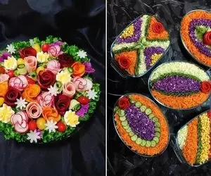 تزیین سالاد فصل مجلسی برا مهمونی باکلاس؛ ایده های فوق شیک و راحت واسه خانومای باسلیقه