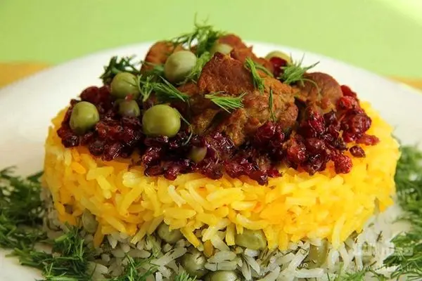 نخود فرنگی پلو 