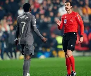 مکالمه جنجالی داور بازی با وینیسیوس  