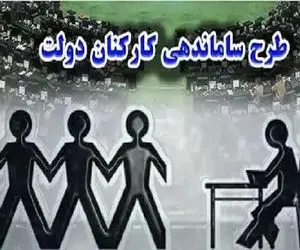 به حاشیه رفتن طرح ساماندهی کارکنان دولت