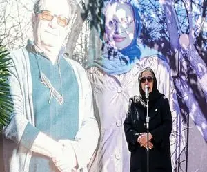 صحبت های مرضیه برومند در مراسم داریوش مهرجویی