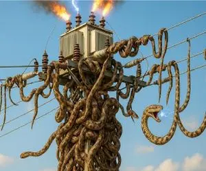 مستند حیات وحش؛ مار احمق برای بلع طعمه پیچید دور تیر جِزش دراومد