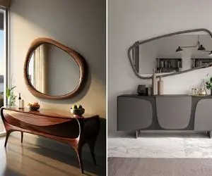 کنسول مناسب برای اونایی که دکوراسیون خونشون از این جدیدایه/ دکور مدرن کنسول شاهانه!