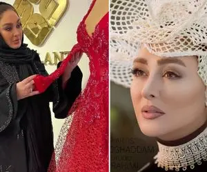 لباس گرون و جواهردوزی "الهام حمیدی" شبیه مریلین مونرو؛ خانوم مدلی تمام عیارن!