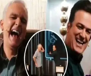 سکانس شاد/بیژن بنفشه خواه جلو دوربین سنگ رو یخ شد/دوستش میگه به حقش گردن داره