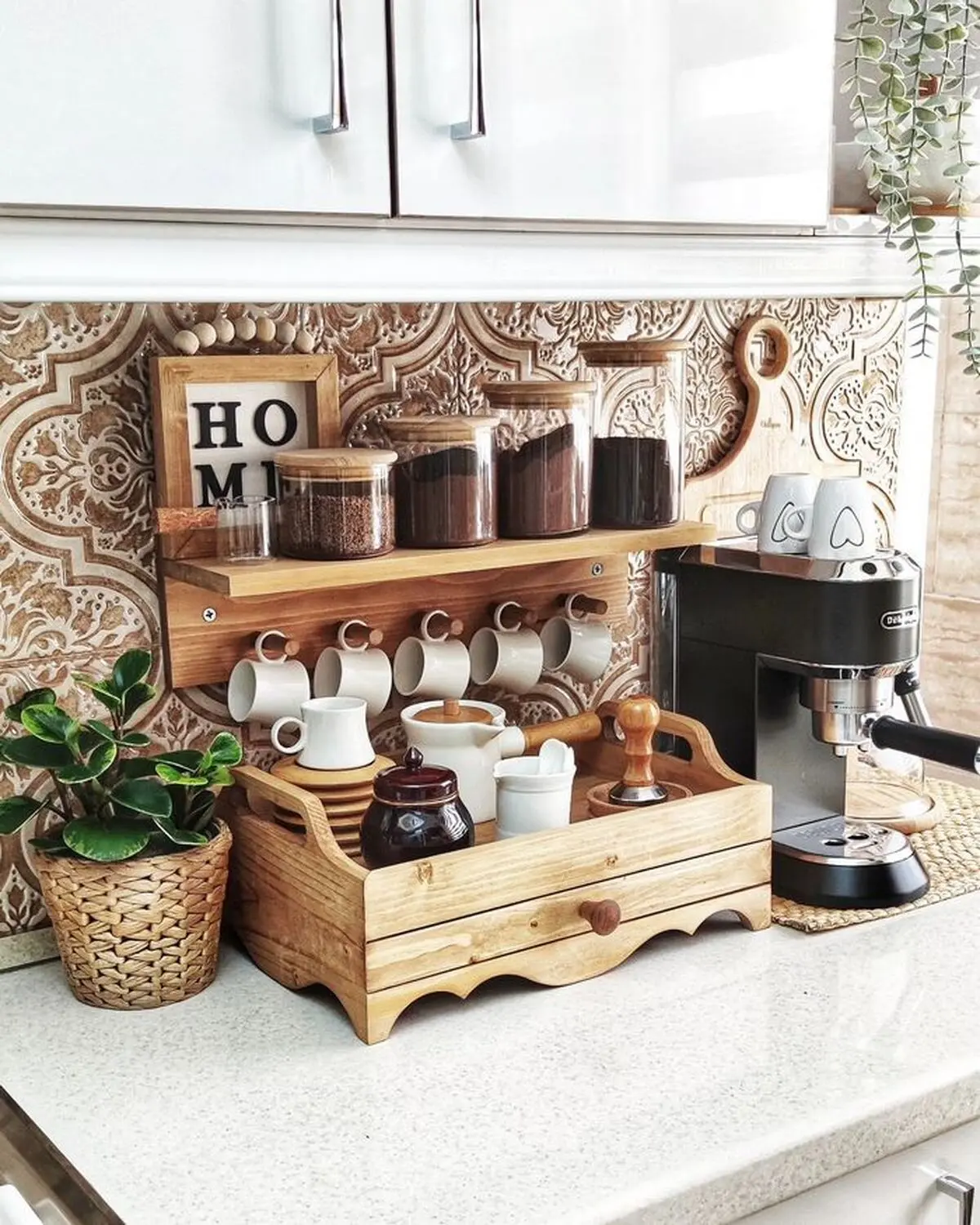 چیدمان روی کابینت