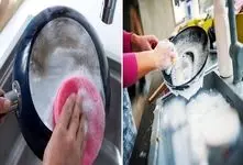 از بین بردن سیاهی کف و ته قابلمه ها؛ این ماده از بین برنده لکه های 20ساله خیلی قدیمیه