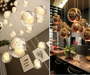 یه خانوم با سلیقه لوستر خونشو کم نمیدونه و شیک انتخاب میکنه / مثلا لوستر شیشه ای خوبه