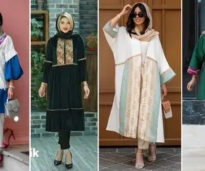 عید 1401 با مانتو سنتی تیپ بزن؛ خوشگلا "مانتوی خامه دوزی" اینجوری بپوشید