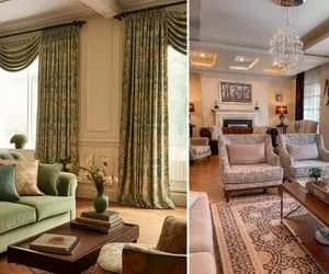 نحوه اصولی ست کردن مبل و پرده/ اینکه دقیقا چه رنگ و طرح پرده با کدوم مبل سته گفتم