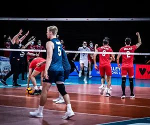 جدول لیگ ملتهای والیبال و برنامه بازی های ایران یکشنبه 23 خرداد