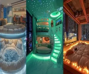 معماری خلاقانه؛ اگه خونه کوچیکی داری باید پله اتاقشو اینطوری بذاری تا اعیونی بشه