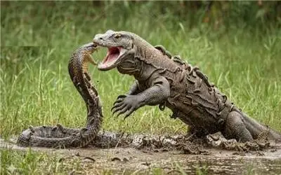 جنگ حیات وحش؛ کومودو ازازیل VS مار کبری