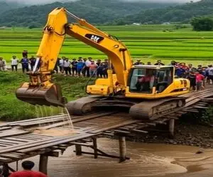 معماری طبیعت؛ اپراتور بیل مکانیکی مصداق بارز تک درختم سوخت بذار جنگل بسوزه