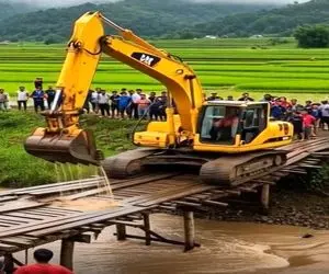 معماری طبیعت؛ اپراتور بیل مکانیکی مصداق بارز تک درختم سوخت بذار جنگل بسوزه