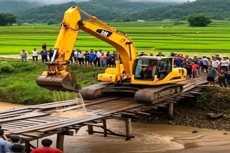 معماری طبیعت؛ اپراتور بیل مکانیکی مصداق بارز تک درختم سوخت بذار جنگل بسوزه