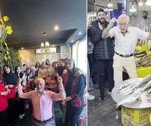 آواز ماندگار؛ صادق بوقی میون کلی خانم جوان آو آو آو تولدت مبارکه خوند و اونا دست زدن