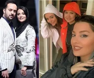 زنِ احمد مهرانفر چه ژیگول و غربی طوره؛ خانوم وآقا ژستاشون پَر ریزونه!