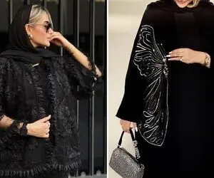 مانتوهای مشکی  شیک و جدید محرم 1405؛ سنگینی، وقار و زیبایی خلاصه شده در این مدل ها