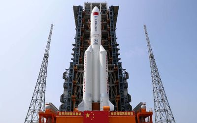 موشک فضایی چین (لانگ مارچ ۵ بی) کجا ممکن است سقوط کند؟
