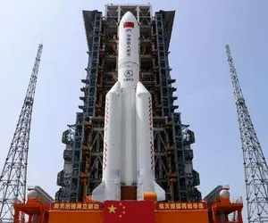موشک فضایی چین (لانگ مارچ ۵ بی) کجا ممکن است سقوط کند؟
