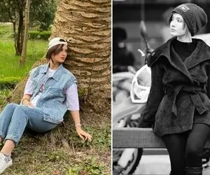 آرایشِ نایس ساناز سعیدی که انگار عمل ممل کرده ولی نکرده؛ دو مثقال باندانا همین و بس!