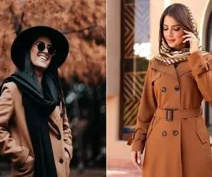 پالتو قهوه ای با چه رنگی ست میشه؟ / فقط ببین میشه باهاش چه زیبایی های رو مُدی خلق کرد