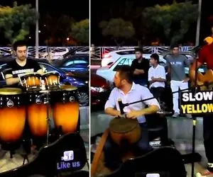 آواز خیابانی؛ تو پیاده رو بی تو از این زندگانی قلبم آزرده عارف کیا رو خوندن و رفتن