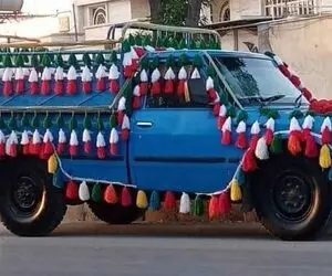 علاقه عجیب شیخ پولدار امارات به نیسان آبی!