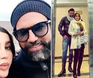 بزن بکوب زنِ علیرضا نیکبخت با استایل شیکولش چه ترکوند؛ فیگورای زنو شوهری چه رو مغزه!