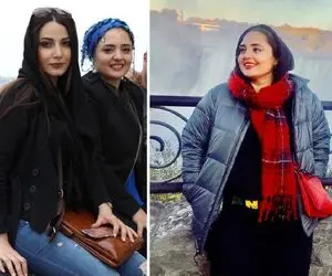 "نرگس محمدی" با یه جوجه روسری انگار رفته اروپا؛ رفیق فاب ستایش از تتلو کاربُن انداخته!