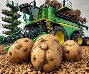 کشاورزی نوین؛ ماشینای مدرن که کشاورزای آمریکا باهاش 63000000 تن سیب زمینی تولید کردن