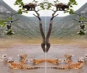 صحنه دهشتناک؛ میمون های لاجون همدیگه رو قربونی میکنن تا خودشون خوراک ببر شریر نشن