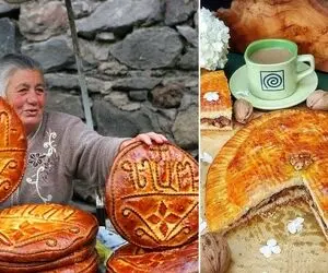 طرز تهیه نان گاتا با بهترین دستور / نان شیرینی ارمنی که بی نهایت خوشمزه ست